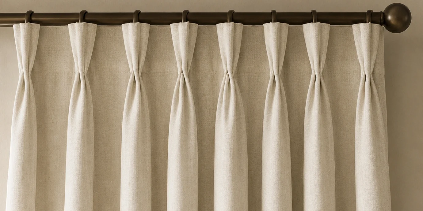 Classic pinch pleat curtain