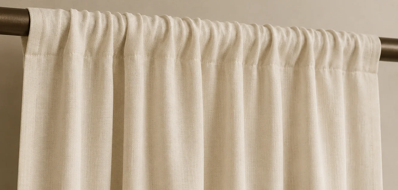Simple rod pocket curtain