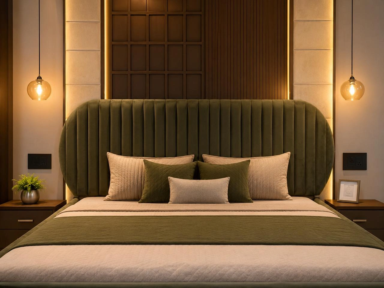 Headboard and curtain furnishing project by Loom Art